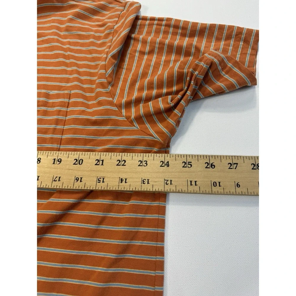 Peter Millar Mountainside Collection Polo Mens XL Orange Blue Ledge Rock Striped
